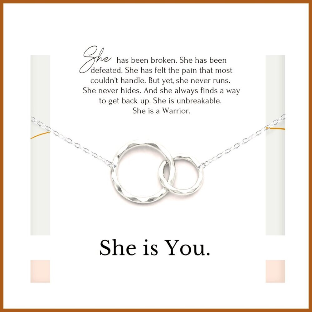 14k Gold Plated Sterling Silver Inspirational Necklace 18"